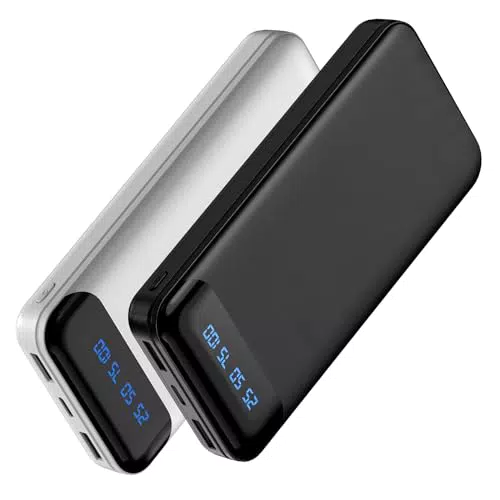 Power Bank Enerwow 16000mAh mit USB C, Schnellladefunktion - Kompatibel mit iPhone und iPad