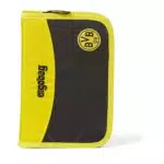 Ergobag Federmäppchen Set mit Stundenplan-Fach und Lineal - Borussia Dortmund Schwarz.