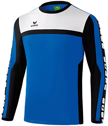 Erima Herren Classic 5-C Trainings Sweatshirt, Curacao/schwarz/weiß