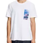 Esprit T-Shirt mit Brustprint aus 100% Baumwolle