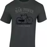 Herren Fahrrad T-Shirt: The One Man Power Sportshirt für Männer
