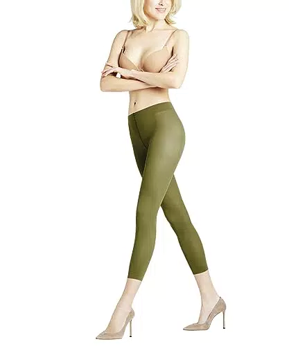FALKE Damen Leggings Pure Matt 50 DEN Capri W LE halb-blickdicht einfarbig