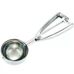 Fayonnir Eisportionierer aus Edelstahl mit Auslöser - Groß - 6CM Durchmesser - Ideal für Eiscreme und Gebäck