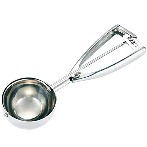 Fayonnir Eisportionierer aus Edelstahl mit Auslöser - Groß - 6CM Durchmesser - Ideal für Eiscreme und Gebäck