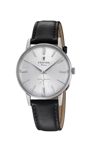 Herrenuhr Festina Analog Quarz mit Lederarmband - Modell F20248