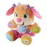 Fisher-Price Lernspaß Hundefreundin Interaktives Lernspielzeug für Babys ab 6 Monaten - Sprechender und singender Hund - Ideal als Geschenk für Mädchen und Jungen
