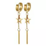 Goldene Stern Quaste Ohrringe - Vintage Hip-Hop Ohrschmuck