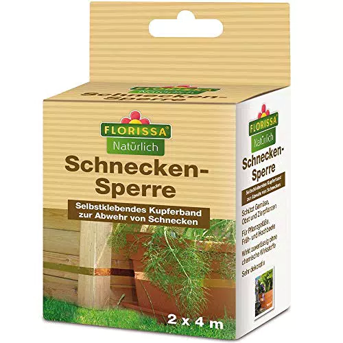 Natürliches Bio Kupferband gegen Nacktschnecken - Florissa Schneckenabwehr