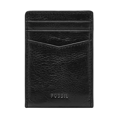 Fossil Herren Brieftasche Andrew aus Eco-Leder - Schwarz