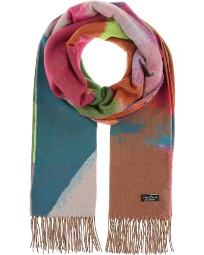 FRAAS Cashmink Schal - Weicher Schal mit Aquarell-Design - Made in Germany