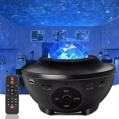 LED Sternenhimmel Projektor mit Bluetooth Lautsprecher und Fernbedienung
