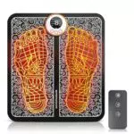 Elektrisches Fußmassagegerät mit EMS Technologie - 8 Modi, 19 Intensitäten, Faltbar, Tragbar - Schmerzlinderung und bessere Durchblutung - USB-Ladefunktion