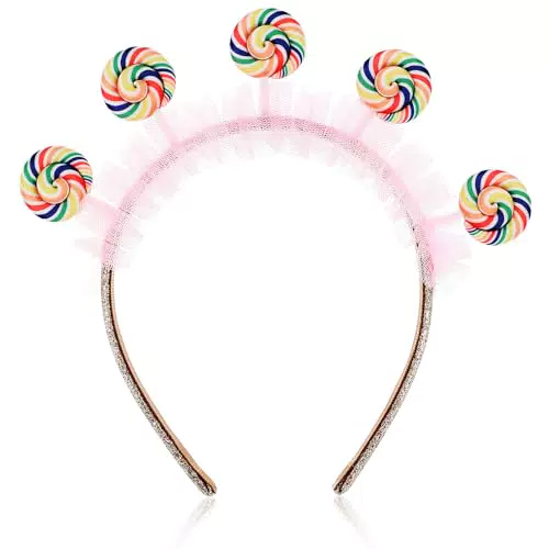 Prinzessin Fee Stirnband für Kinder Party Geburtstag - Süßes Lollipop Haarband