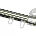 Gardinia U-Laufschiene aus Chrom 150 cm, Metall