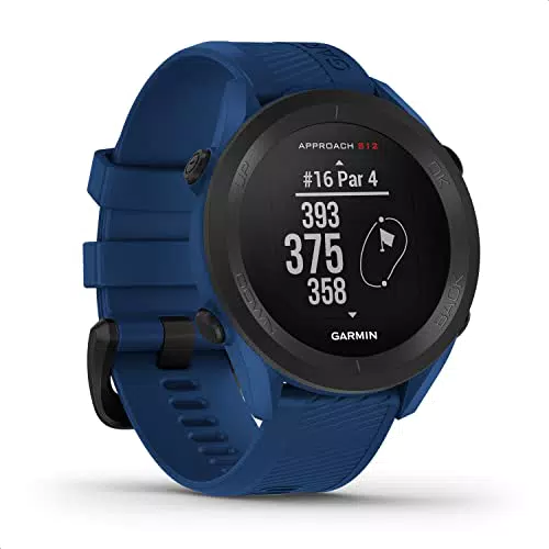 Garmin Approach S12 Golfuhr mit GPS, Schlagweitenmessung & Distanzangaben auf 42.000 Golfplätzen