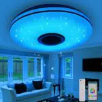 LED Deckenleuchte mit Bluetooth Lautsprecher und Fernbedienung - Gindoly