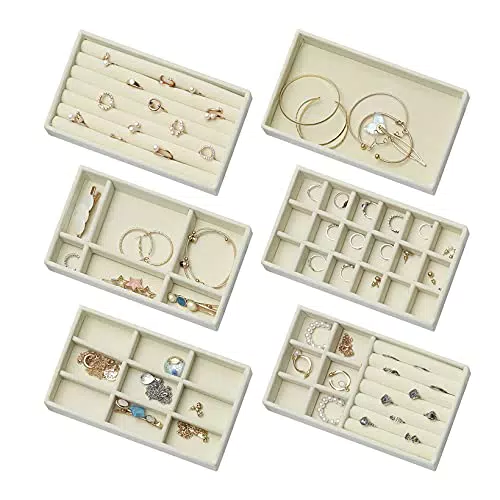 Schmuck Aufbewahrungsschalen Organizer für Armbänder, Halsketten, Ohrringe, Ringe