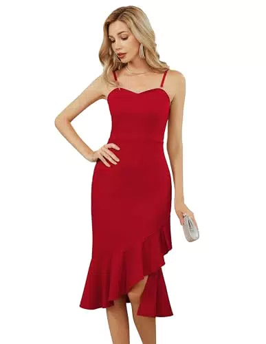 Elegantes Cocktailkleid mit Herzausschnitt und Spaghettiträgern - Grace Karin.