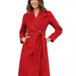 Grace Karin Damen Plüschmantel mit lockerer Passform - Offener Frontverschluss - Winddicht - Ideal für Herbst und Winter