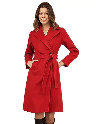 Grace Karin Damen Plüschmantel mit lockerer Passform - Offener Frontverschluss - Winddicht - Ideal für Herbst und Winter
