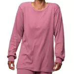 Greenjama Damen Langarm-Shirt aus Derby-Rib, GOTS-Zertifiziert - Pyjamaoberteil