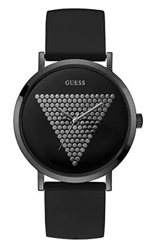 Guess Herren Quarz Armbanduhr mit Silikonband