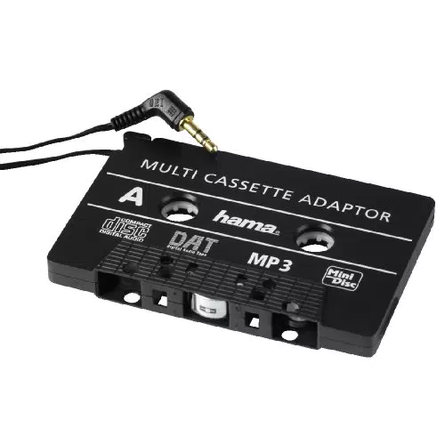 Hama KFZ-Kassettenadapter mit 3,5 mm Klinkenstecker für Smartphones und MP3-Player