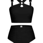 Bikini Set Hanna Nikole Damen Hohe Taille Push-Up Badeanzug - Große Größen