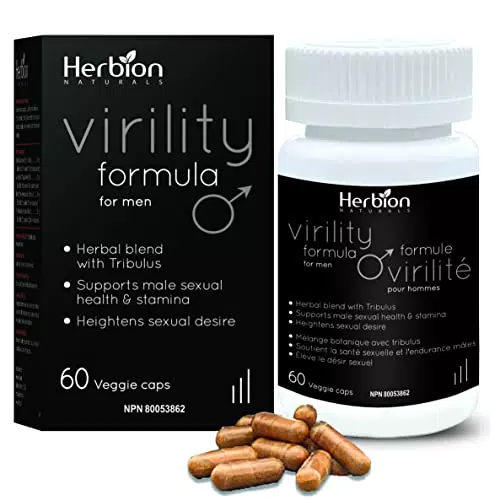 Herbion Naturals Virility Formula - Steigerung von Energie, Stärke und Ausdauer - 60 Veggie Caps