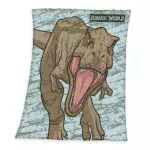 Jurassic World Fleecedecke aus Polyester, 130 x 170 cm