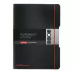 Herlitz Notizheft A4 mit Wechselcover und Verschlussgummi