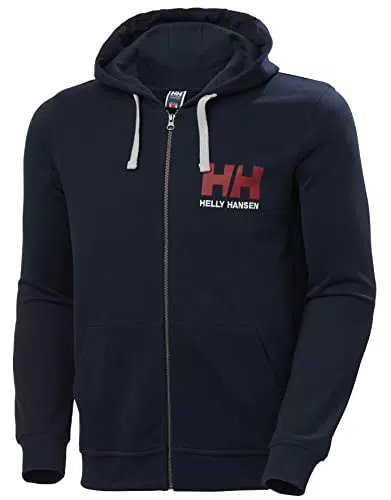 Helly Hansen Herren Logo Full Zip Hoodie - Marineblau