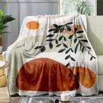 Boho Mond-Decke aus Flanell für gemütliche Wohnzimmerdekoration