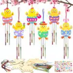 HONMOK Osterküken Windspiele Bastelset - DIY Klangspiele für Kinder und Frühling Dekoration