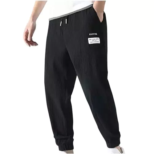 Herren Freizeithose mit elastischer Taille und Taschen - Ideal für Urlaub und Alltag
