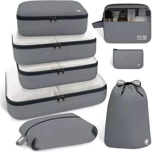 Reise Koffer Organizer Set - Praktische Packing Cubes für unterwegs