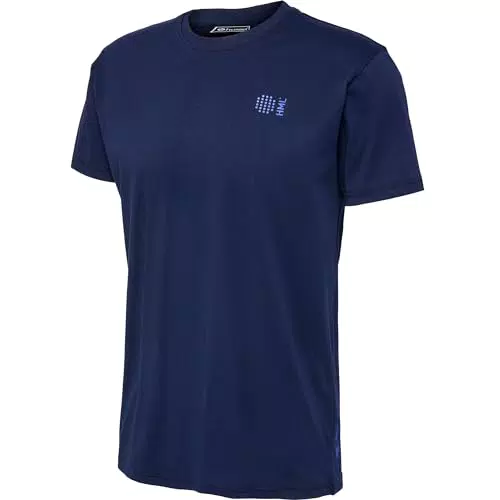 hummel COURT COTTON T-SHIRT S/S, Marine