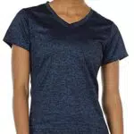 Sportliches Damen T-Shirt von Icyzone mit V-Ausschnitt - Ideal für Fitness und Laufen