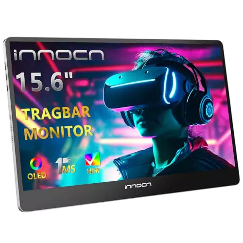 Portable Monitor INNOCN OLED 15.6 Zoll FHD Gaming Bildschirm HDMI/USB C - Tragbarer Monitor für Laptop/Xbox/MacBook