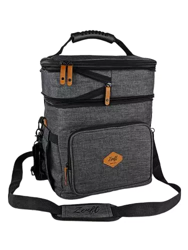 "Faltbare isolierte Kühltasche mit Mehreren Fächern für Camping und Arbeit"