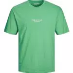 JACK & JONES Herren T-Shirt Rundhals Gedruckt - Grün