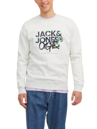 JACK & JONES Herren Sweatshirt Rundhalsausschnitt