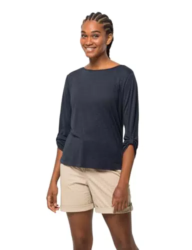 Jack Wolfskin Damen T-Shirt Coral Coast - Night Blue