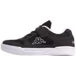 Kappa Kinder Sneaker Dalton für Jungen und Mädchen, Schwarz-Weiß