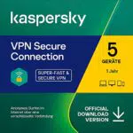 Kaspersky VPN Secure Connection für 5 Geräte | 1 Jahr Laufzeit | PC, Mac, Android, iOS | Aktivierungscode per E-Mail