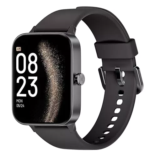 Smartwatch KIUVKAS Voll-Touchscreen für Damen und Herren - Wasserdichter Fitness Tracker mit Telefonfunktion und 140+ Sportmodi