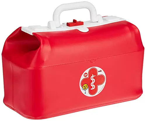Theo's Arzttasche für Kinder | Robuste Spielzeugtasche mit Stethoskop, Spritze, Thermometer & mehr