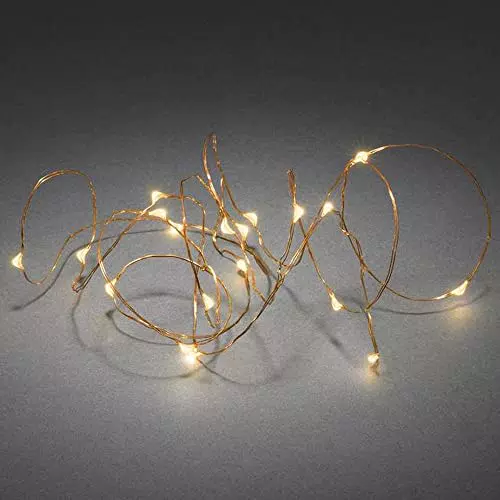 Lichterketten von Konstsmide mit Batterien für den Innenbereich - 20 LED-Leuchten