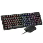 Gaming Tastatur und Maus Set von KOORUI - Mechanisch mit 12 Funktionstasten und 3200 DPI - Ergonomisch für Win, MacOS, Linux