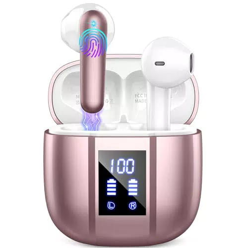 Wireless In-Ear Kopfhörer mit Noise Cancelling und Deep Bass - Bluetooth, Wasserdicht, Mikrofon